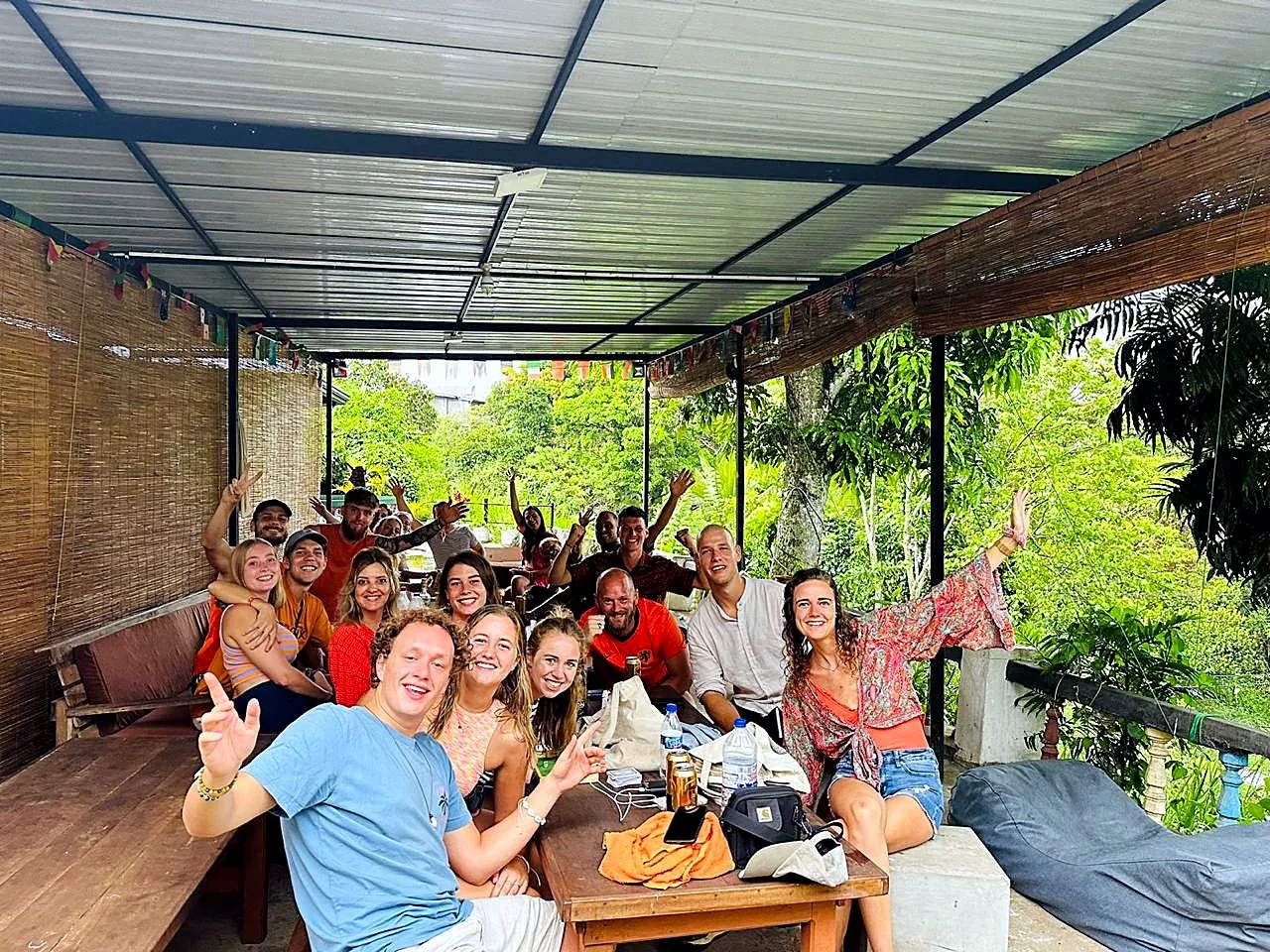 A group of guests celebrating together